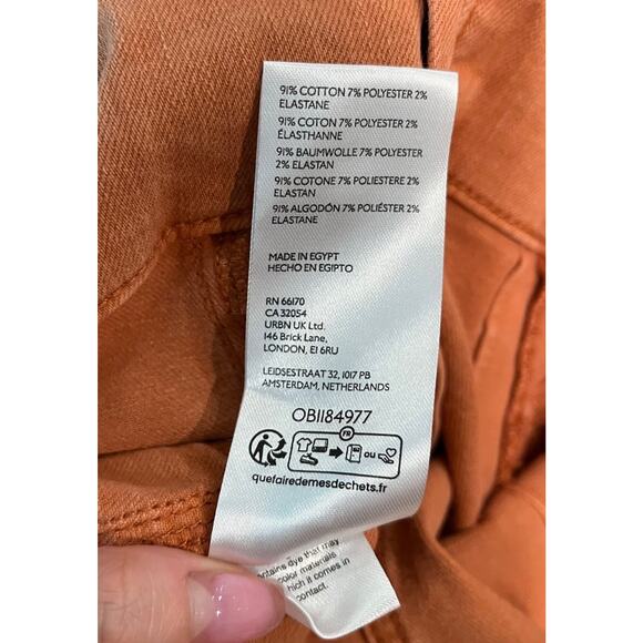 We The Free Jayde Coral Pink High Rise Flared Women's Jeans Size 30 - Picture 3 of 5